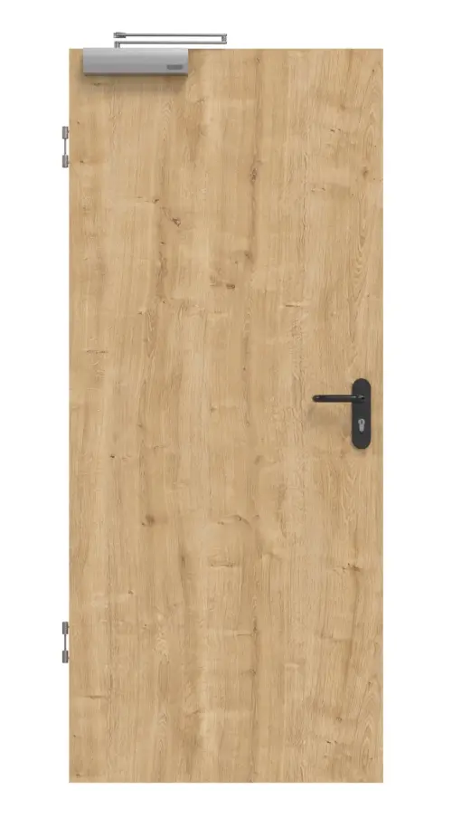 Widok z przodu dąb sękaty Basic Durat drzwi dymoszczelne - Huga