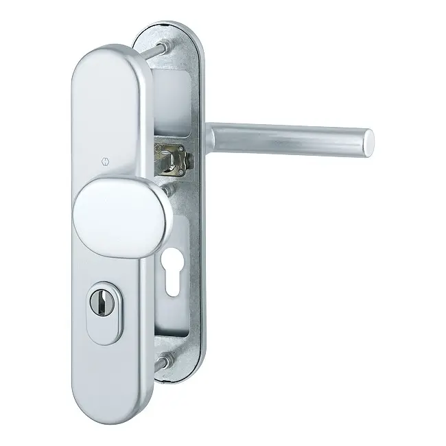 Rysunek techniczny klamko-gałki Amsterdam Alu – zamek z zabezpieczeniem przed zmianą z ZA – Hoppe