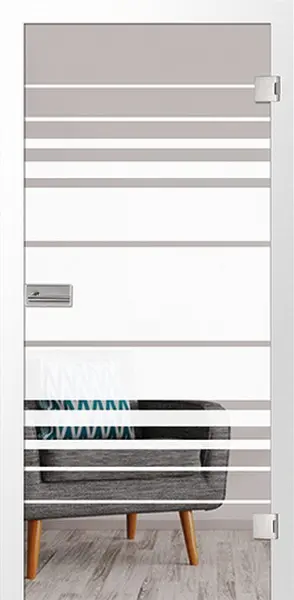 Zdjęcie drzwi przeszklonych Selina Mattprint z motywem matowym - Erkelenz