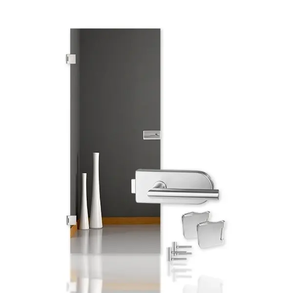 Drzwi szklane float przezroczyste Kompakt z zestawem okuć - Erkelenz