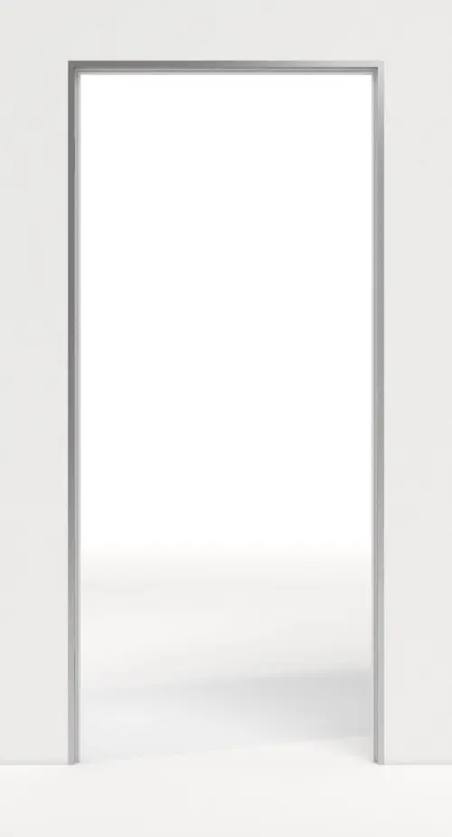 Zdjęcie ościeżnicy (modulWERK 2.0) w optyce stali nierdzewnej E6 C31 - vitaDoor