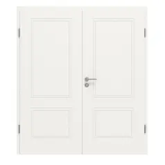 CLASSEN drzwi dwuskrzydłowe Terra RAL 9016 biały lakier 3.9 z ościeżnicą