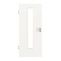 HÖRMANN drzwi wewnętrzne Stripe 15 biały beskidzki RAL 9016 Duradecor DesignLine z przeszkleniem LA 24