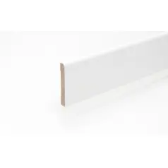 Listwa przypodłogowa 9,5 x 58 x 2440 mm MDF biała u góry zaokrąglona