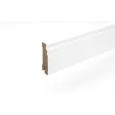 Listwa przypodłogowa 18 x 70 x 2440 mm MDF biała Altdeutsch 70 wpust na klipsy