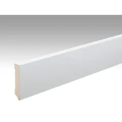 MEISTER Neutralna, biała listwa przypodłogowa profil 17 (2380 x 14 x 70 mm) (możliwość malowania)