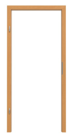 Frontansicht von GARANT Blendrahmen für Wärmeschutztüren Buche Exklusiv CePaL mit runder Kante