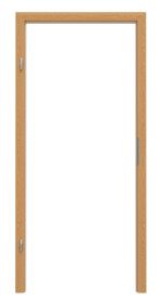 Frontansicht von GARANT Blendrahmen für Wärmeschutztüren Eiche Premium CePaL mit runder Kante