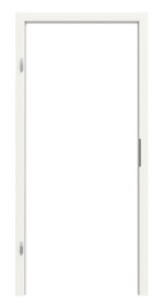 Frontansicht von TEUTO Blendrahmen für Wohnungseingangstüren Weißlack 9016 mit runder Kante