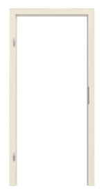 Frontansicht von Blockrahmen Gebürstete Pinie CPL Vario mit eckiger Kante - Hörmann