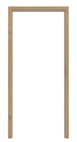 Frontansicht von GARANT Blockrahmen für Schallschutztüren Authentic Risseiche CePaL mit runder Kante