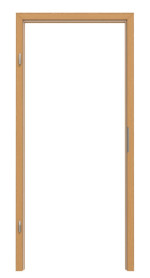 Frontansicht von GARANT Blockrahmen Eiche Premium CePaL mit runder Kante