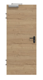 Frontansicht von GARANT Brandschutztür T30 Quer Authentic Risseiche CePaL