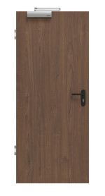 Frontansicht von WESTAG Brandschutztür T-30 Nussbaum Trentino NU 717 PortaLit CPL