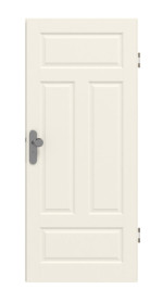 Frontansicht von GARANT Wohnungseingangstür Como CK1 Weißlack 