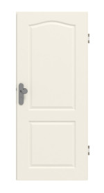 Frontansicht von GARANT Wohnungseingangstür Como CK2 Weißlack 