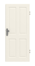 Frontansicht von GARANT Wohnungseingangstür Como CK4 Weißlack 