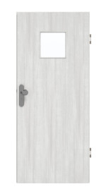 Frontansicht von GARANT Wohnungseingangstür Authentic Grigio GCK08 mit Lichtausschnitt LA-7