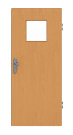 Frontansicht von GARANT Wohnungseingangstür Buche Exklusiv CePaL mit Lichtausschnitt LA-8