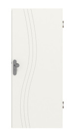 Frontansicht von Signum 53 Basic Lack Verkehrsweiß RAL 9016 Wohnungseingangstür - Huga