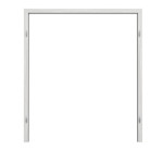 Frontansicht von GARANT Blendrahmen für Doppelflügeltüren Authentic Grigio CePaL mit runder Kante