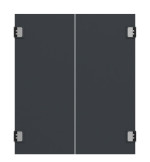 Frontansicht von HÖRMANN Kunststoff-Doppelflügel-Pendeltür