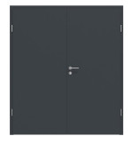 Frontansicht von Doppelflügeltür ProLine Anthrazit RAL 7016 Lack inkl. Zarge - Hörmann