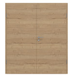 Frontansicht von GARANT Doppelflügeltür inkl. Zarge Quer Authentic Risseiche CPL