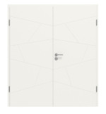 Frontansicht von Dynamic 2.12 Lackweiß RAL 9016 Doppelflügeltür inkl. Zarge - Classen