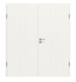 Frontansicht von Dynamic 2.6 Lackweiß RAL 9016 Doppelflügeltür inkl. Zarge - Classen