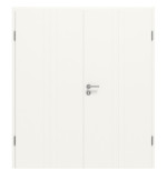 Frontansicht von CLASSEN Doppelflügeltür Dynamic 3.23 Weißlack RAL 9016 inkl. Zarge