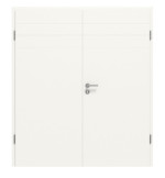 Frontansicht von CLASSEN Doppelflügeltür Dynamic 3.25 Weißlack RAL 9016 inkl. Zarge
