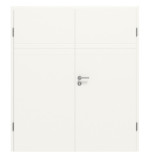 Frontansicht von CLASSEN Doppelflügeltür Dynamic 3.26 Weißlack RAL 9016 inkl. Zarge