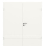 Frontansicht von CLASSEN Doppelflügeltür Dynamic 3.27 Weißlack RAL 9016 inkl. Zarge