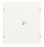 Frontansicht von CLASSEN Doppelflügeltür Dynamic 3.28 Weißlack RAL 9016 inkl. Zarge