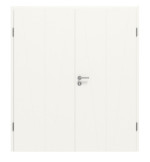 Frontansicht von CLASSEN Doppelflügeltür Dynamic 3.30 Weißlack RAL 9016 inkl. Zarge