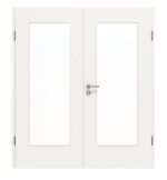 Frontansicht von Doppelflügeltür 4.3 Weiß RAL 9016 CPL inkl. Zarge - Classen