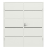 Frontansicht von CLASSEN Doppelflügeltür 6.9 Weiß RAL 9003 CPL inkl. Zarge