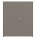 Frontansicht von LEBO Doppelflügeltür Cotton Like Taupe Versio inkl. Zarge