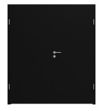 Frontansicht von LEBO Doppelflügeltür Ultramatt Schwarz ähnl. RAL 9005 Versio inkl. Zarge