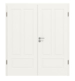 Frontansicht von Lacuna 5 Classic Weißlack Doppelflügeltür inkl. Zarge - Huga