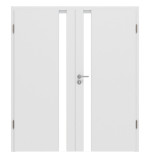 Frontansicht von Pure 1 Schlossseite ProLine Duradecor Bütte Weiß Doppelflügeltür inkl. Zarge - Hörmann