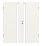 Frontansicht von Smart 1 Schlossseite Concept Weißlack Doppelflügeltür inkl. Zarge - Huga