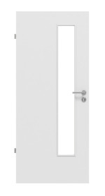 Frontansicht von Bütte Weiß LA 24 schlossseitig Basic Durat Innentür - Huga