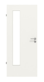Frontansicht von Weiß ähnlich RAL 9016 LA 24 bandseitig Basic Lack Innentür - Huga