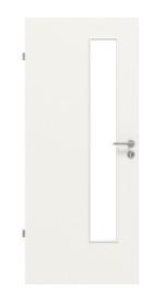 Frontansicht von Weiß ähnlich RAL 9016 LA 24 schlossseitig Basic Lack Innentür - Huga