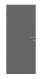 Frontansicht von Huga Innentür Hygge grau RAL 7037 Lack Basic