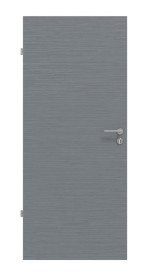 Frontansicht von Strukturiert Hygge Grau Basic Innentür - Huga