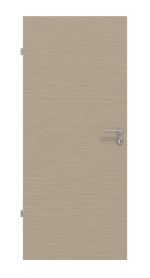 Frontansicht von Strukturiert Taupe Basic Innentür - Huga