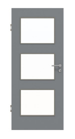 Frontansicht von Ultramatt Hygge Grau LA 11 Basic Innentür - Huga